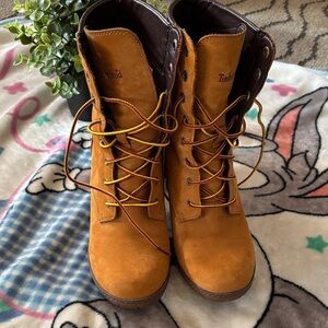 Timberland Women's Brown Combat Boots